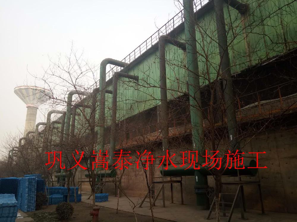 河北鋼廠散熱塔S波填料及收水器安裝更換施工！